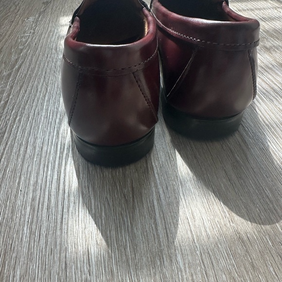 Sebago Burgundy Leather Penny Loafers - Picture 4 of 7